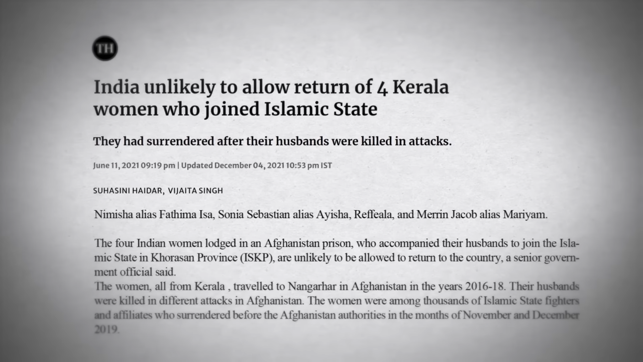 india to allow return of 4 kerala women who joined islamic state