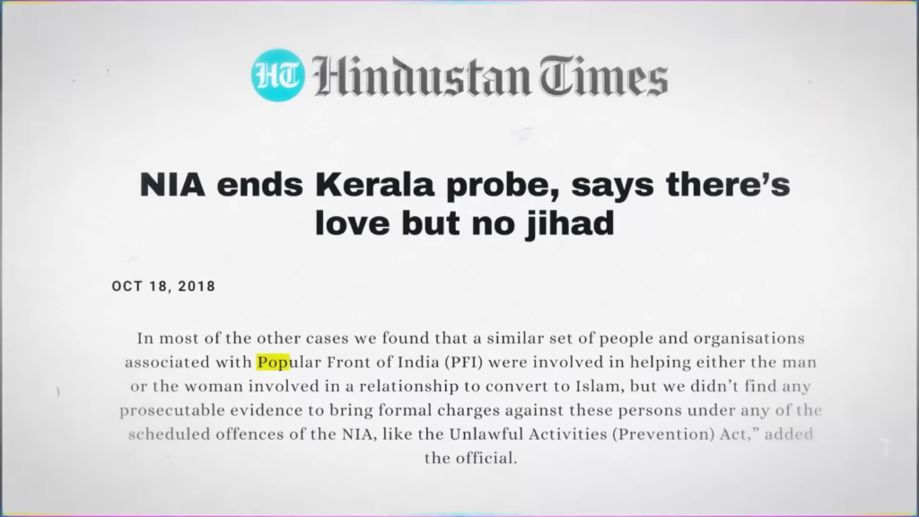 nia end kerala probe,says there's love but no jihad